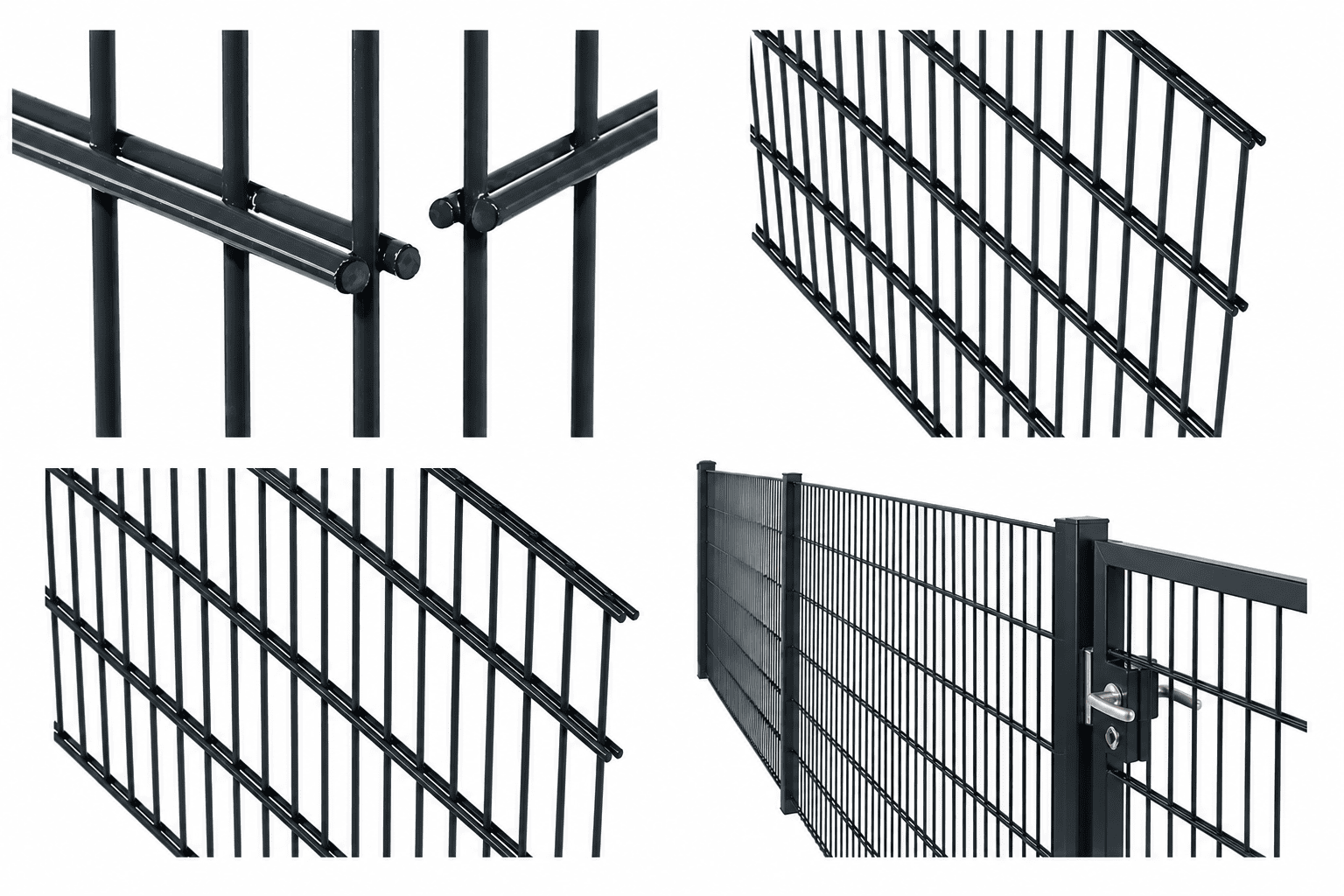 Panneaux double fil 8/6/8 - 1.23m - ANTHRACITE